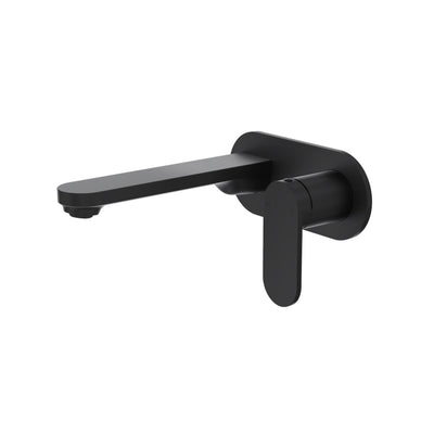 LINSOL CAPO 1-PLATE WALL BASIN / BATH MIXER 175MM MATTE BLACK
