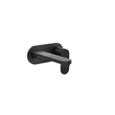 LINSOL CAPO 1-PLATE WALL BASIN / BATH MIXER 175MM MATTE BLACK