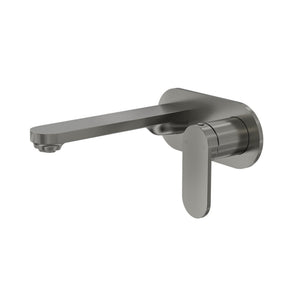 LINSOL CAPO 1-PLATE WALL BASIN / BATH MIXER 175MM GUN METAL