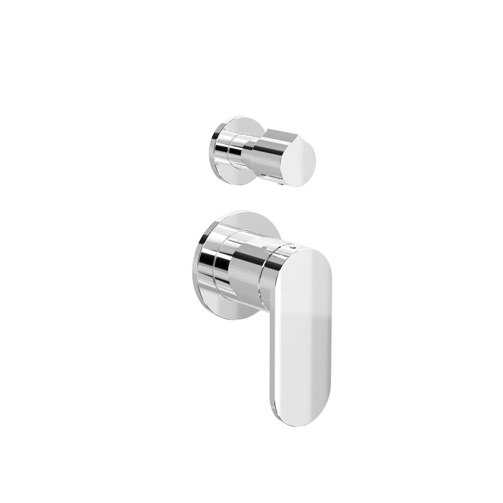 LINSOL CAPO 2-PLATE WALL MIXER WITH DIVERTER CHROME