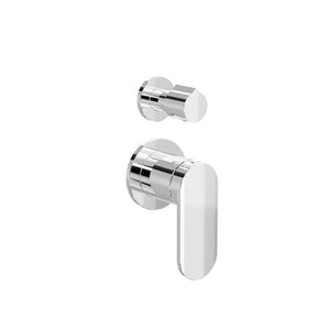 LINSOL CAPO 2-PLATE WALL MIXER WITH DIVERTER CHROME