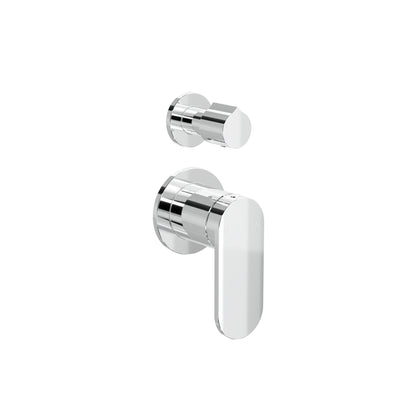 LINSOL CAPO 2-PLATE WALL MIXER WITH DIVERTER CHROME