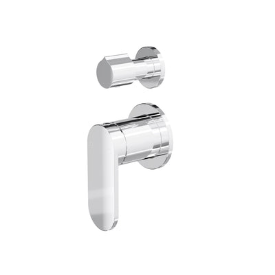 LINSOL CAPO 2-PLATE WALL MIXER WITH DIVERTER CHROME