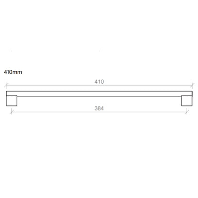 TIMBERLINE LORD HANDLE BLACK (AVAILABLE IN 120MM, 215MM, 310MM AND 410MM)
