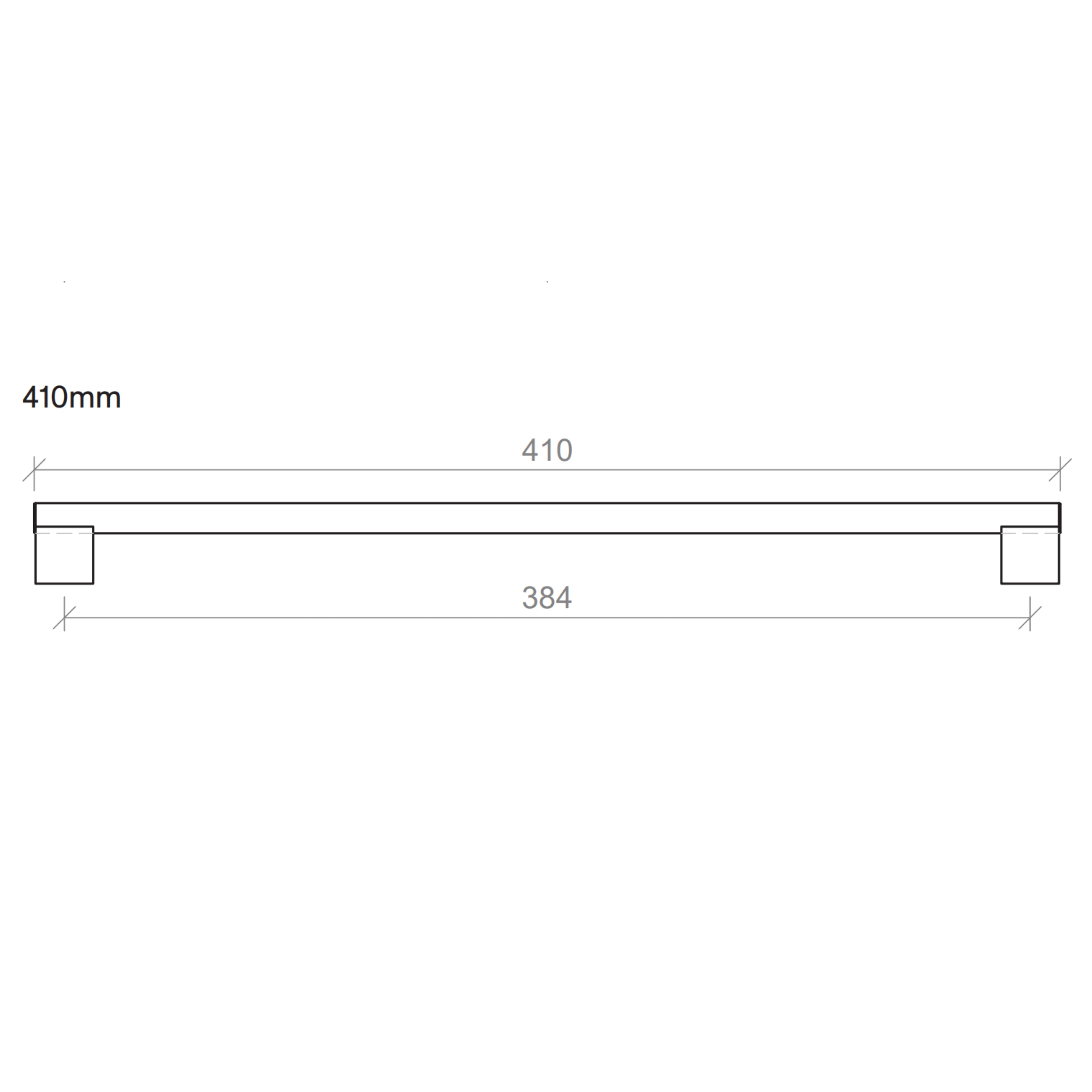 TIMBERLINE LORD HANDLE GUN METAL (AVAILABLE IN 120MM, 215MM, 310MM AND 410MM)