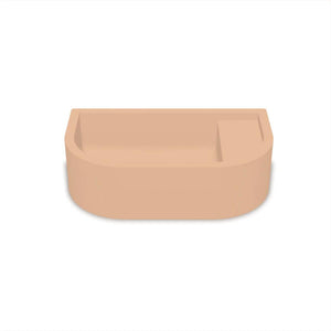 NOOD CO LOOP 01 ABOVE COUNTER / WALL HUNG BASIN PASTEL PEACH 440MM