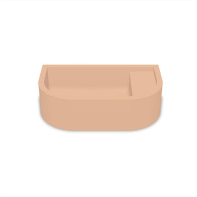 NOOD CO LOOP 01 ABOVE COUNTER / WALL HUNG BASIN PASTEL PEACH 440MM
