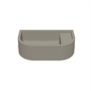NOOD CO LOOP 01 ABOVE COUNTER / WALL HUNG BASIN OLIVE 440MM