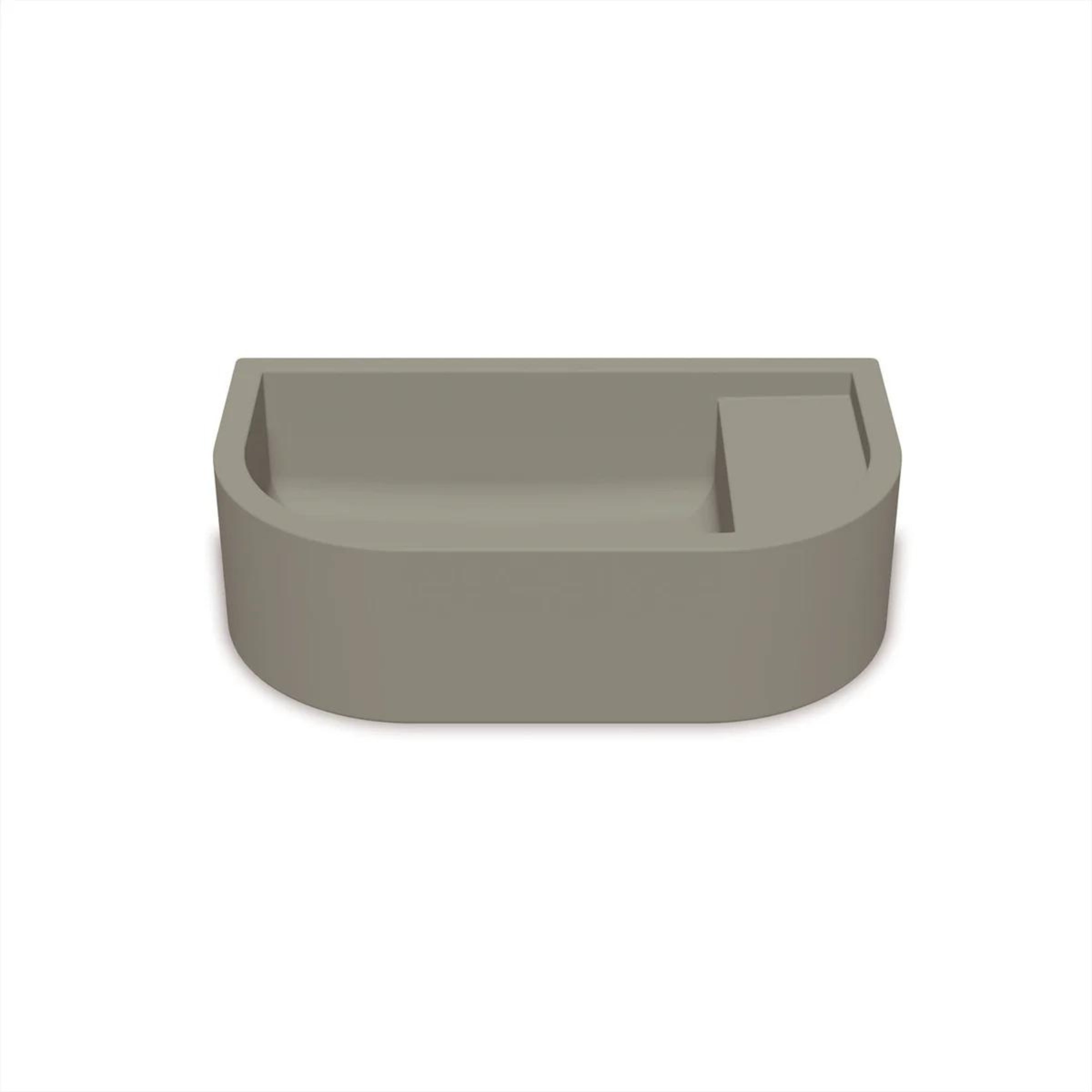 NOOD CO LOOP 01 ABOVE COUNTER / WALL HUNG BASIN OLIVE 440MM