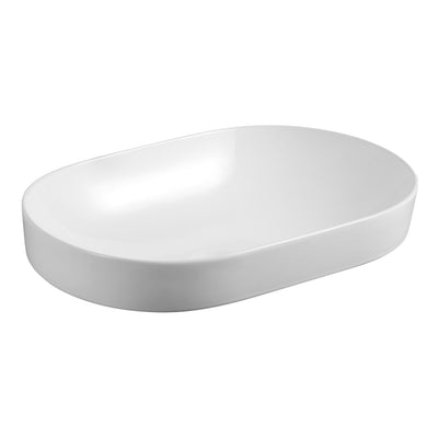 SEIMA OBELLO 550 SEMI-INSET BASIN GLOSS WHITE 550MM