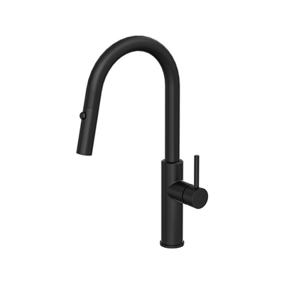 LINSOL HALO S2 LEAD FREE PULL OUT SINK MIXER 440MM MATTE BLACK