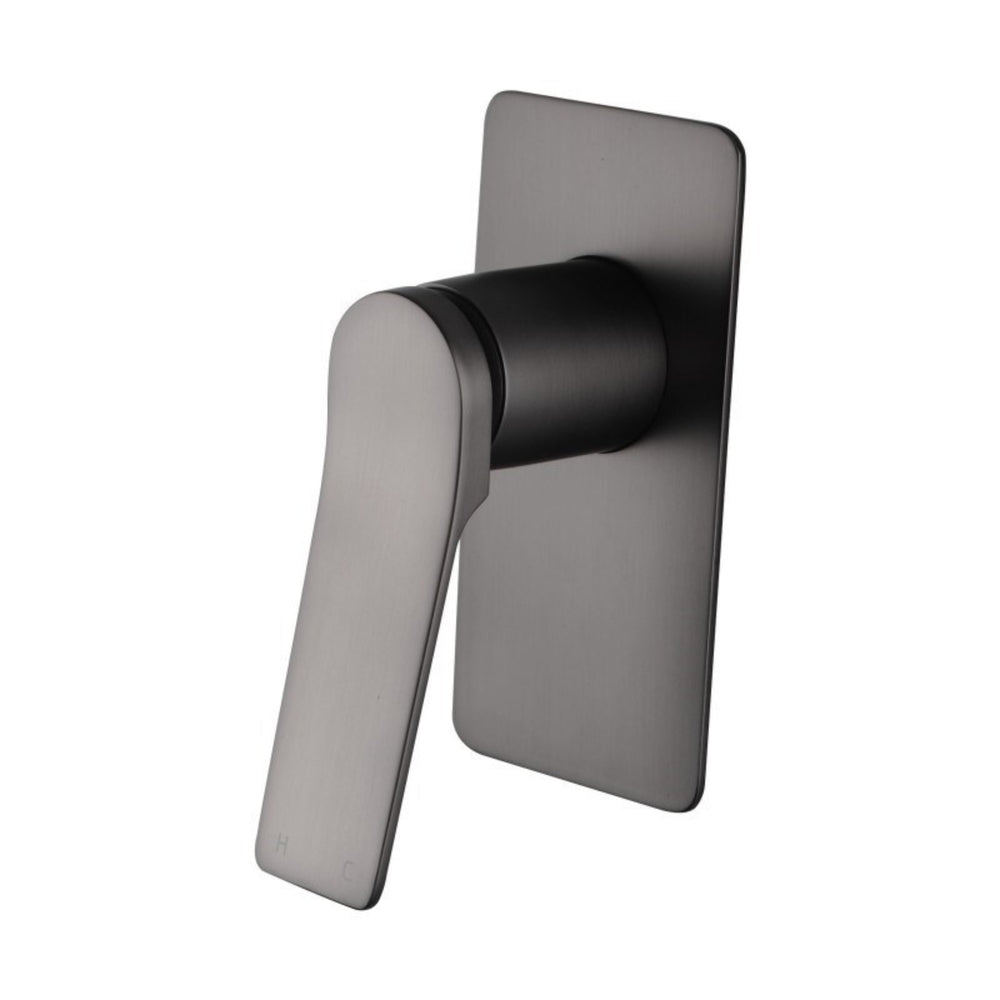AQUAPERLA  RUSHY WALL MIXER 150MM GUN METAL GREY