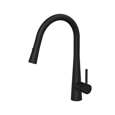 LINSOL KASHI LEAD FREE PULL OUT SINK MIXER 410MM MATTE BLACK