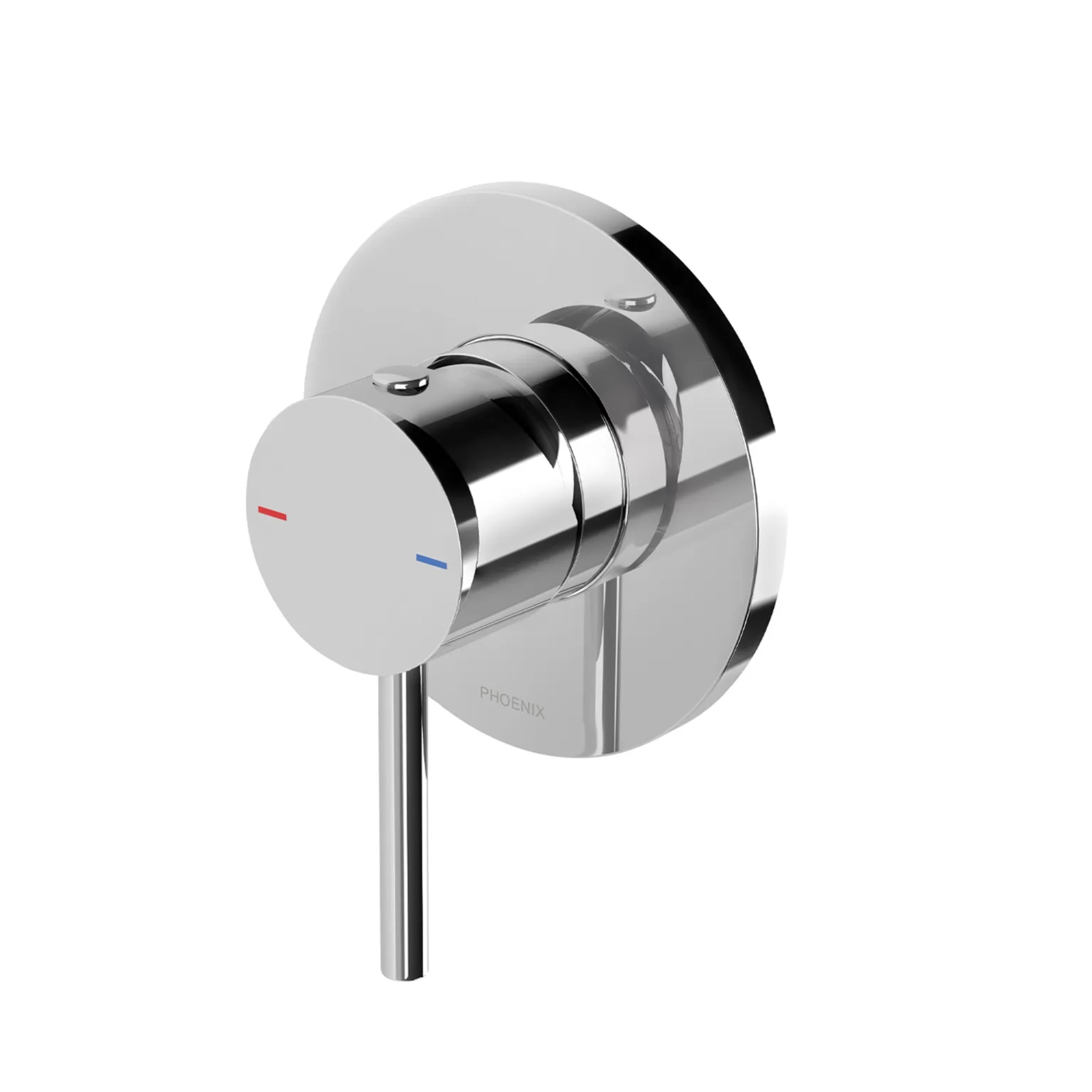 PHOENIX PINA SHOWER AND WALL MIXER WITH TRIM KIT AND BODY 90MM CHROME