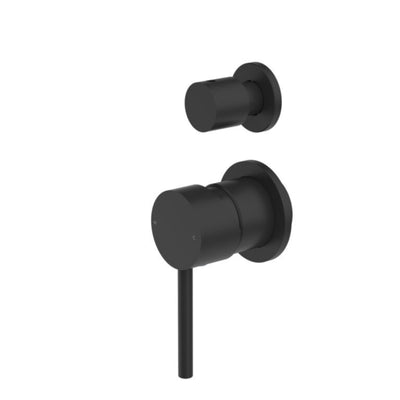 NERO DOLCE SHOWER MIXER WITH DIVERTER SEPARATE BACK PLATE MATTE BLACK