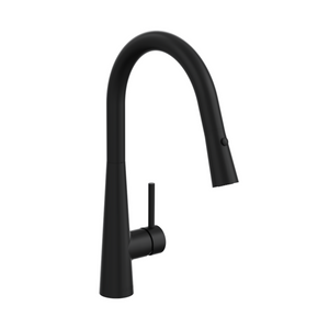 LINSOL KASHI PULL OUT SINK MIXER 410MM MATTE BLACK