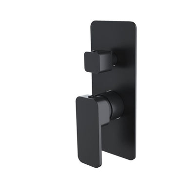NORICO IVANO WALL MIXER WITH DIVERTER 200MM MATTE BLACK