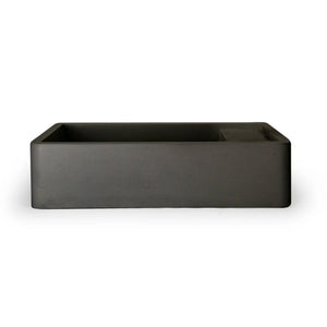 NOOD CO SHELF 01 ABOVE COUNTER / WALL HUNG BASIN CHARCOAL 440MM