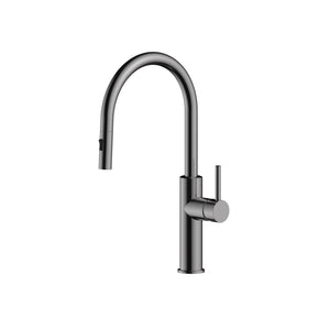 LINSOL HALO PULL OUT SINK MIXER 426MM GUN METAL