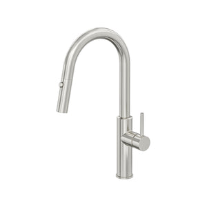 LINSOL HALO S2 PULL OUT SINK MIXER 440MM BRUSHED NICKEL