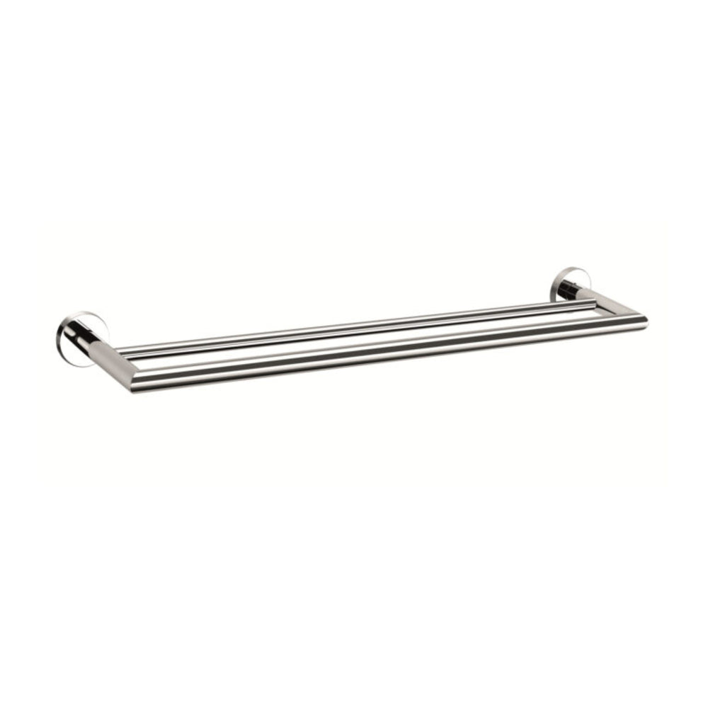 NERO DOLCE DOUBLE TOWEL RAIL CHROME (AVAILABLE IN 700MM AND 900MM)