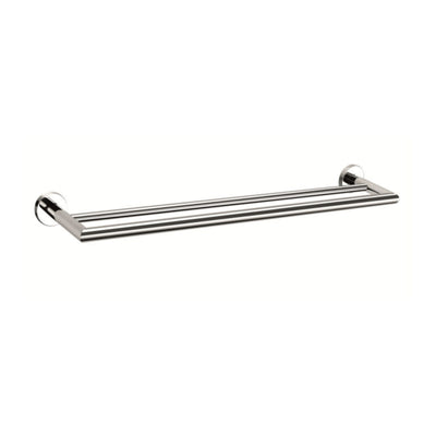 NERO DOLCE DOUBLE TOWEL RAIL CHROME (AVAILABLE IN 700MM AND 900MM)