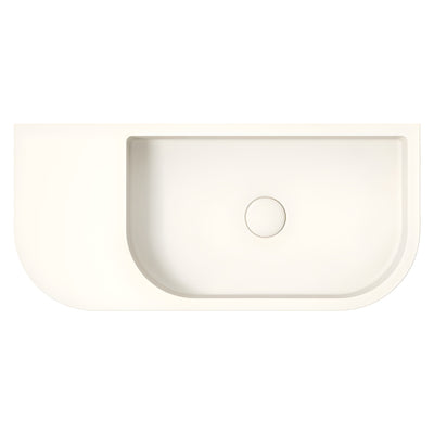 FIENZA BLANCA CONCRETE WALL HUNG BASIN WARM WHITE 650MM