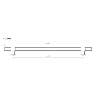 TIMBERLINE DUKE HANDLE SATIN GOLD (AVAILABLE IN 200MM AND 400MM)