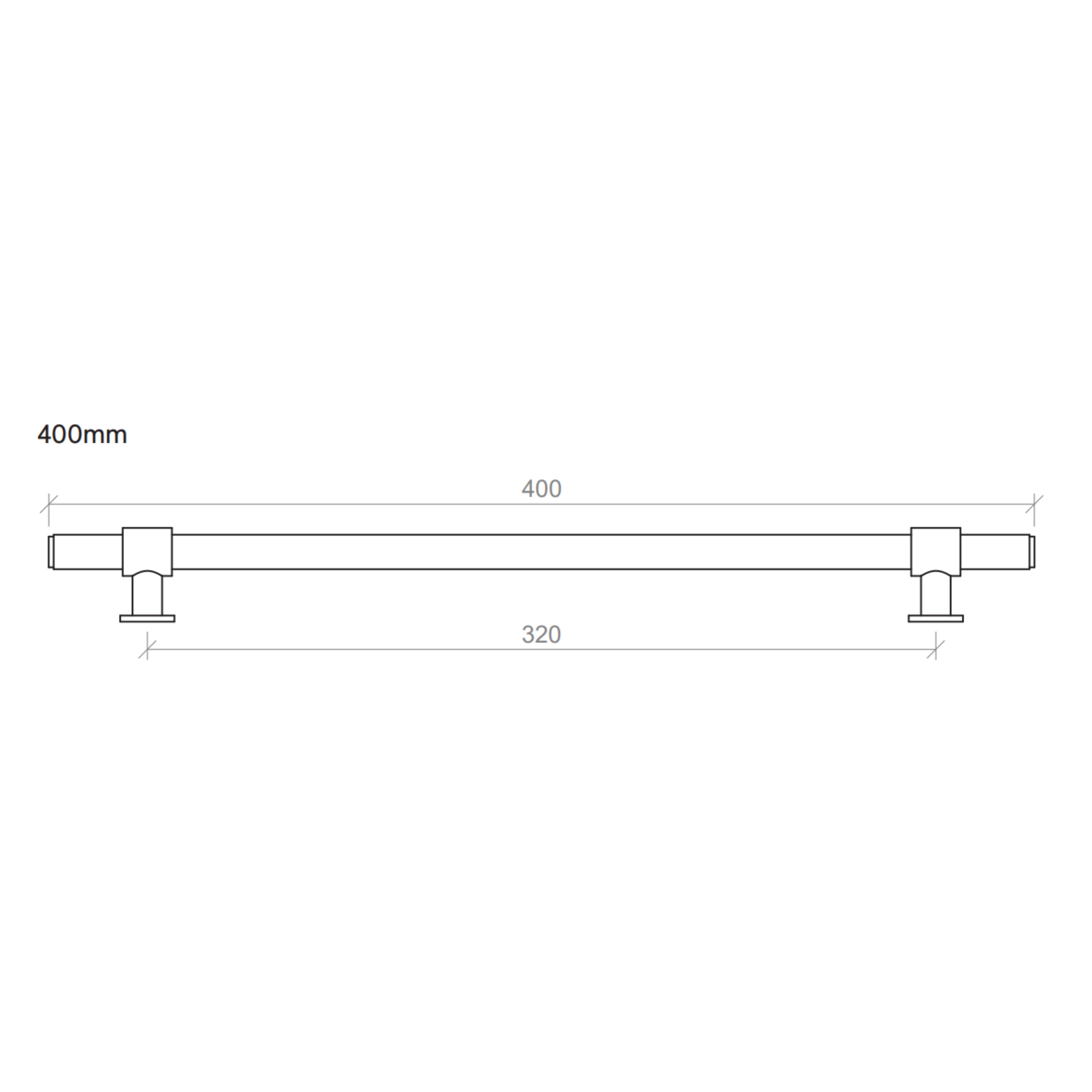 TIMBERLINE DUKE HANDLE GUN METAL (AVAILABLE IN 200MM AND 400MM)