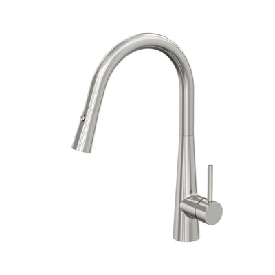 LINSOL KASHI LEAD FREE PULL OUT SINK MIXER 410MM BRUSHED NICKEL