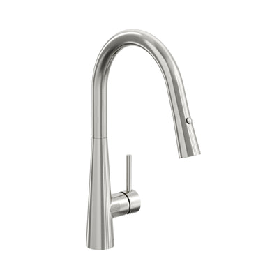 LINSOL KASHI LEAD FREE PULL OUT SINK MIXER 410MM BRUSHED NICKEL