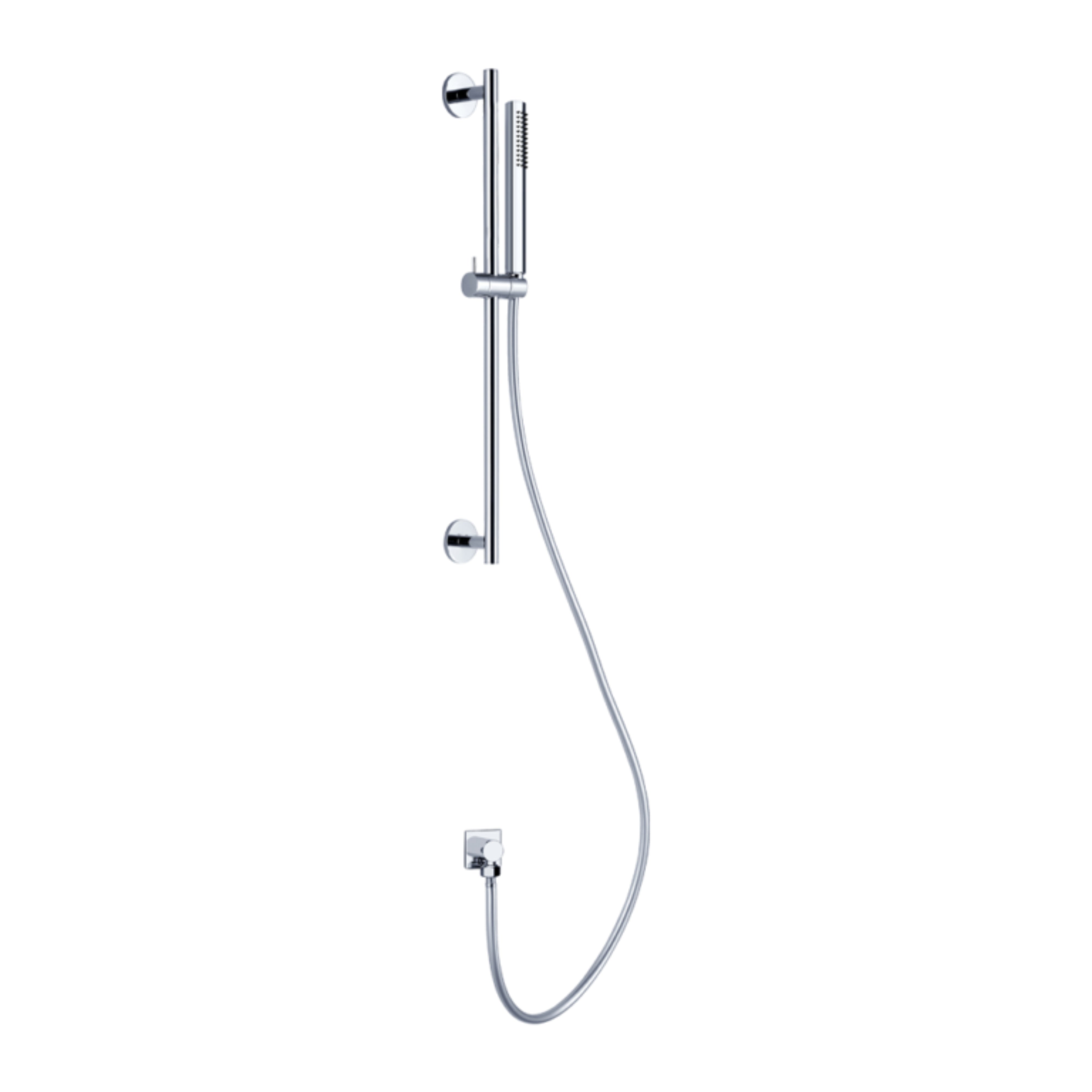 NERO DOLCE SHOWER RAIL WITH SLIM HAND SHOWER 600MM CHROME