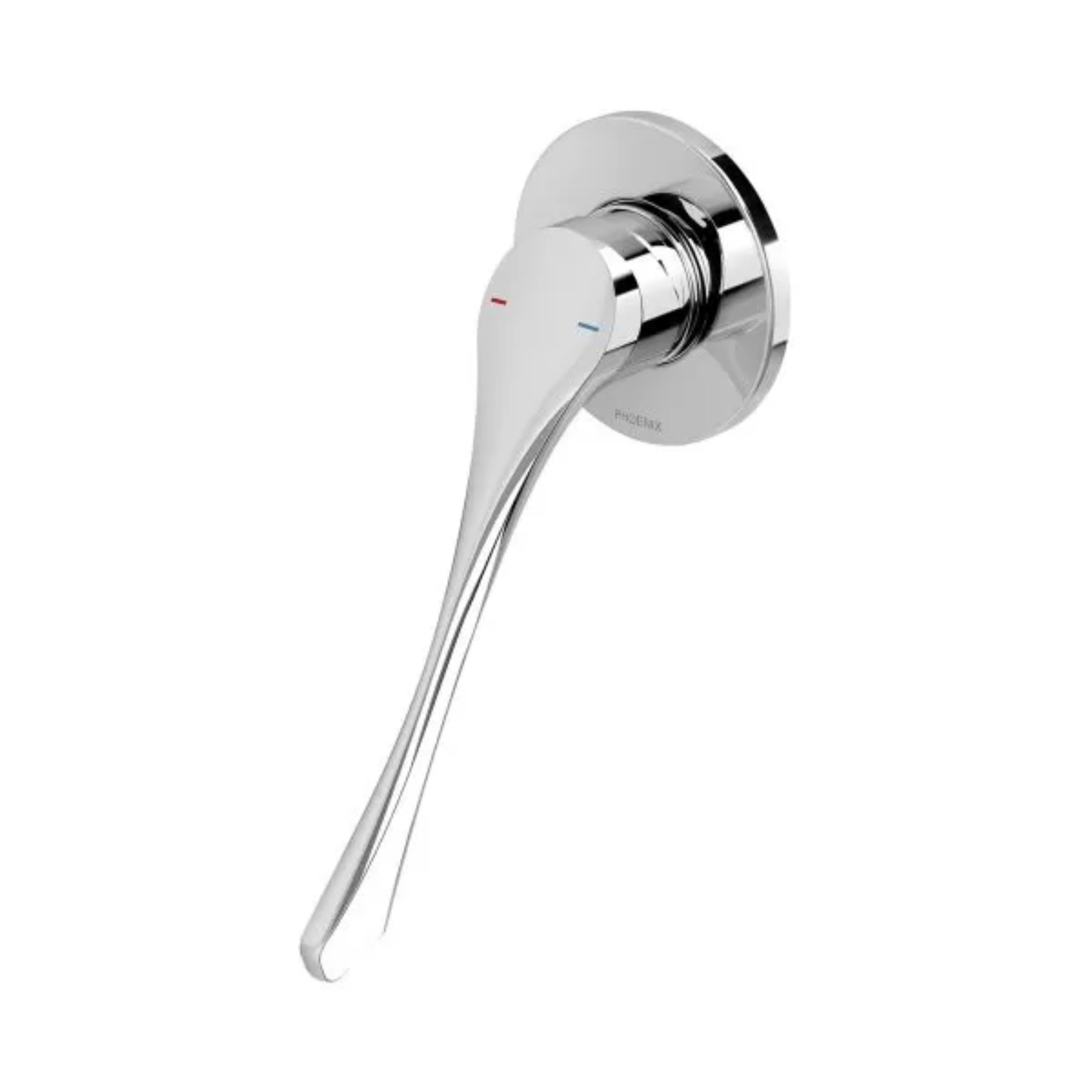 PHOENIX IVY MKII EXTENDED HANDLE SHOWER AND WALL MIXER WITH TRIM KIT AND BODY CHROME