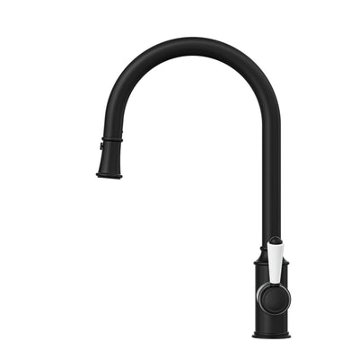 LINSOL TOMMY S2 PULL OUT SINK MIXER 439MM MATTE BLACK