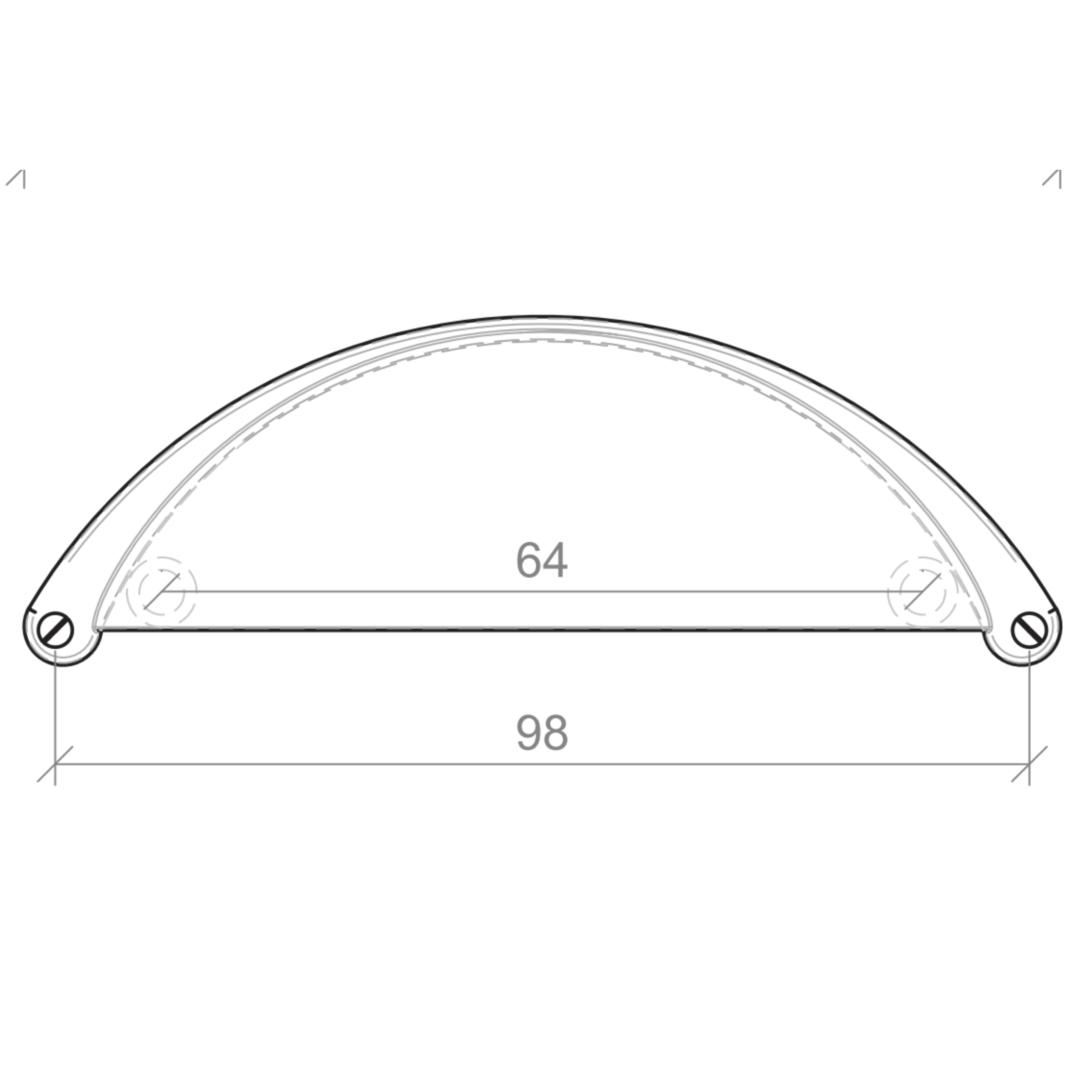 TIMBERLINE RETRO HANDLE 105MM BLACK