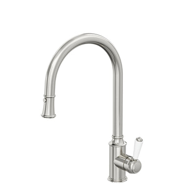 LINSOL TOMMY S2 PULL OUT SINK MIXER 439MM BRUSHED NICKEL