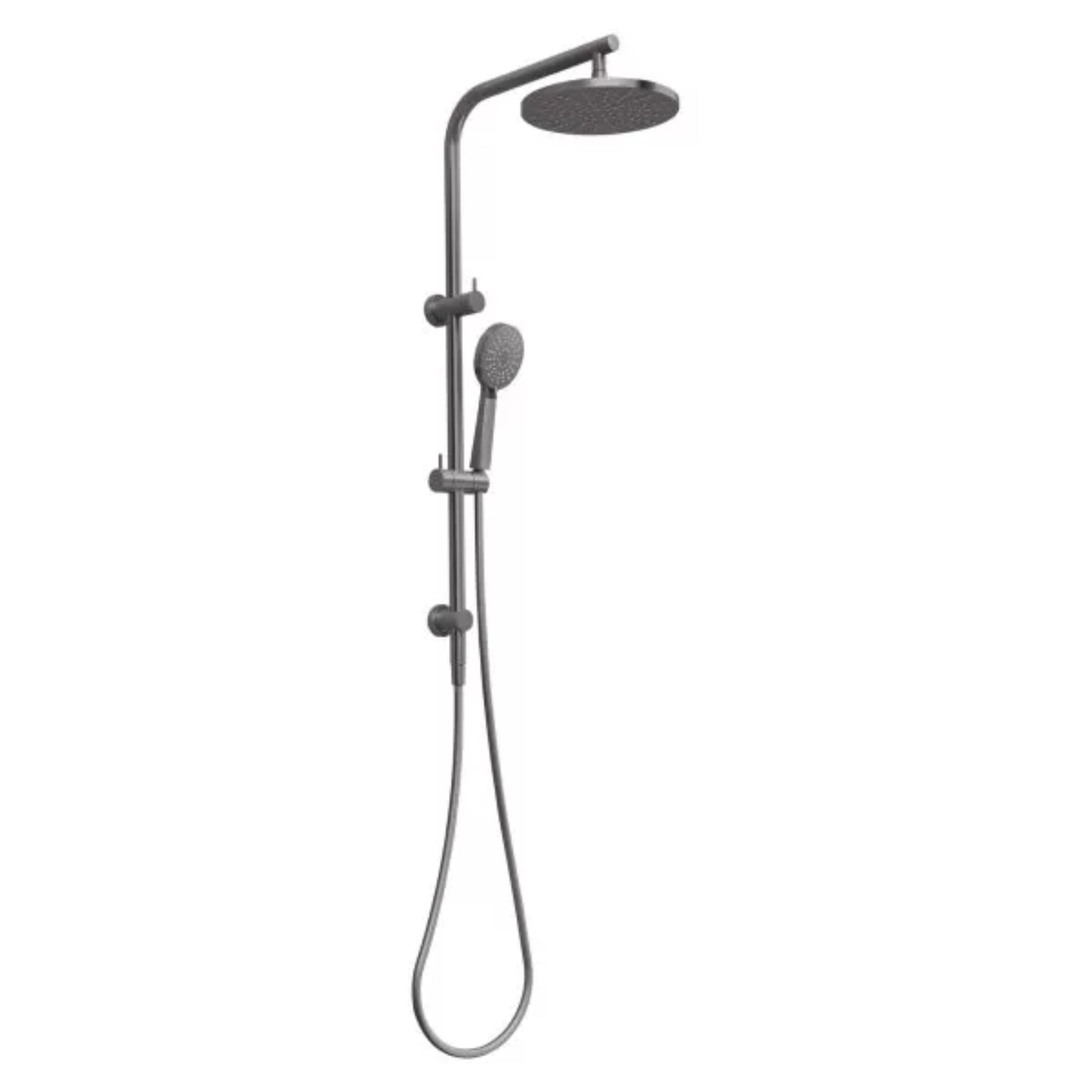 PHOENIX VIVID SLIMLINE TWIN SHOWER BRUSHED CARBON
