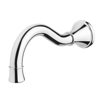PHOENIX NOSTALGIA LEAD FREE WALL BASIN / BATH OUTLET 180MM SHEPHERD CROOK CHROME