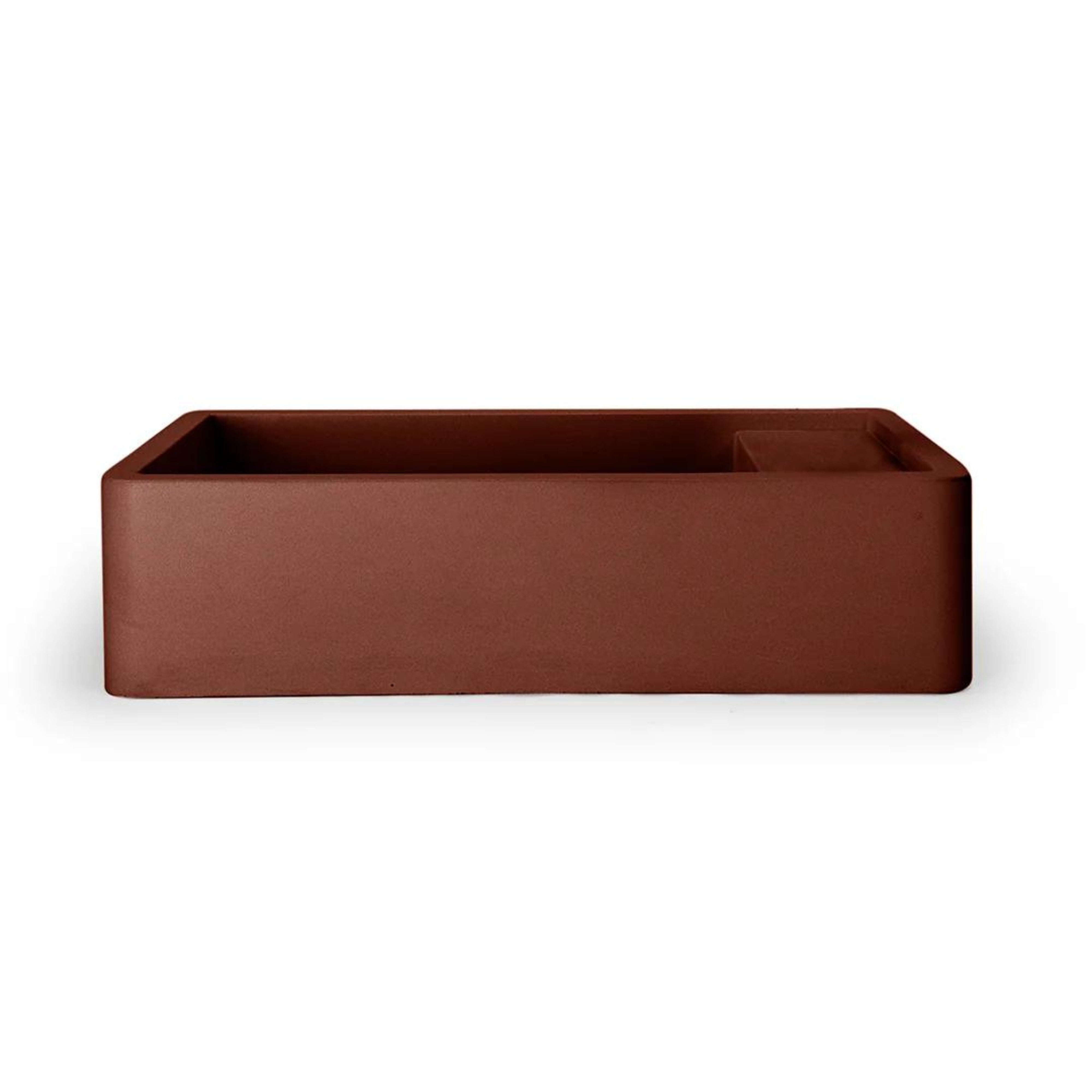 NOOD CO SHELF 01 ABOVE COUNTER / WALL HUNG BASIN CLAY 440MM