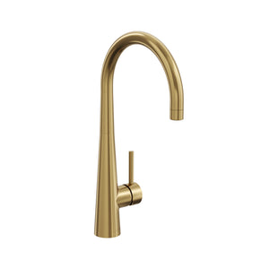 LINSOL KASHI SINK MIXER 410MM BRUSHED BRASS