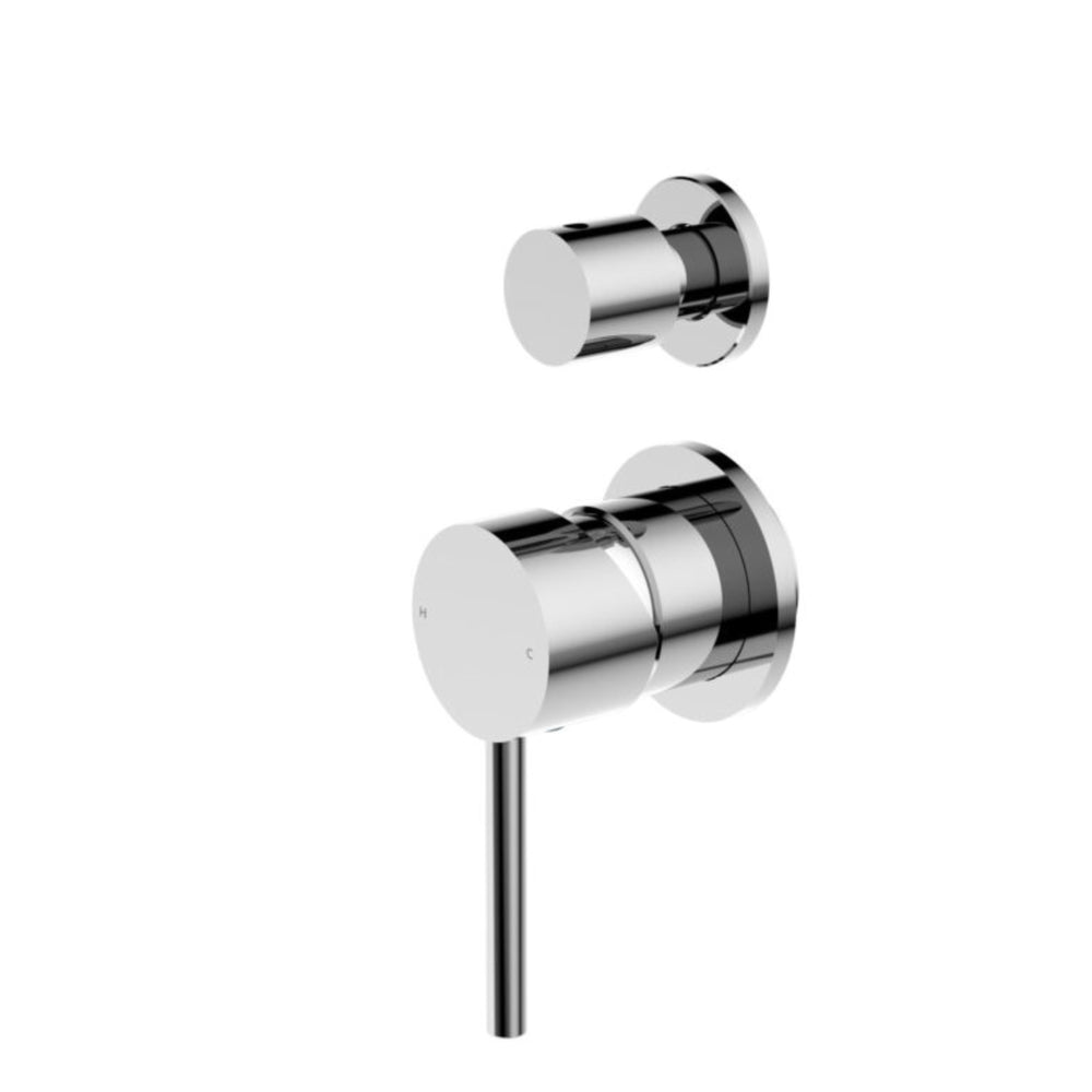 NERO DOLCE SHOWER MIXER WITH DIVERTER SEPARATE BACK PLATE CHROME