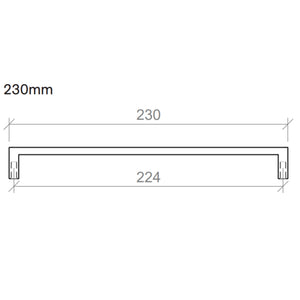 TIMBERLINE D HANDLE SATIN GOLD (AVAILABLE IN 104MM, 138MM, 230MM, 361MM AND 457MM)