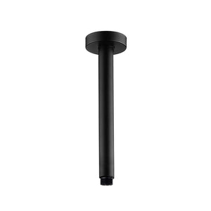 AQUAPERLA ROUND CEILING SHOWER ARM 300MM BLACK