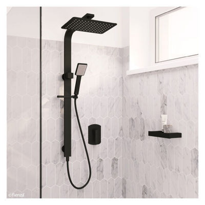 FIENZA KOKO DELUXE TWIN SHOWER MATTE BLACK