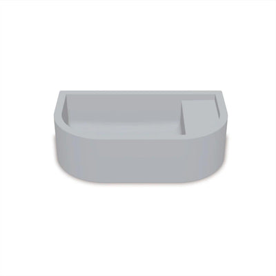 NOOD CO LOOP 01 ABOVE COUNTER / WALL HUNG BASIN POWDER BLUE 440MM