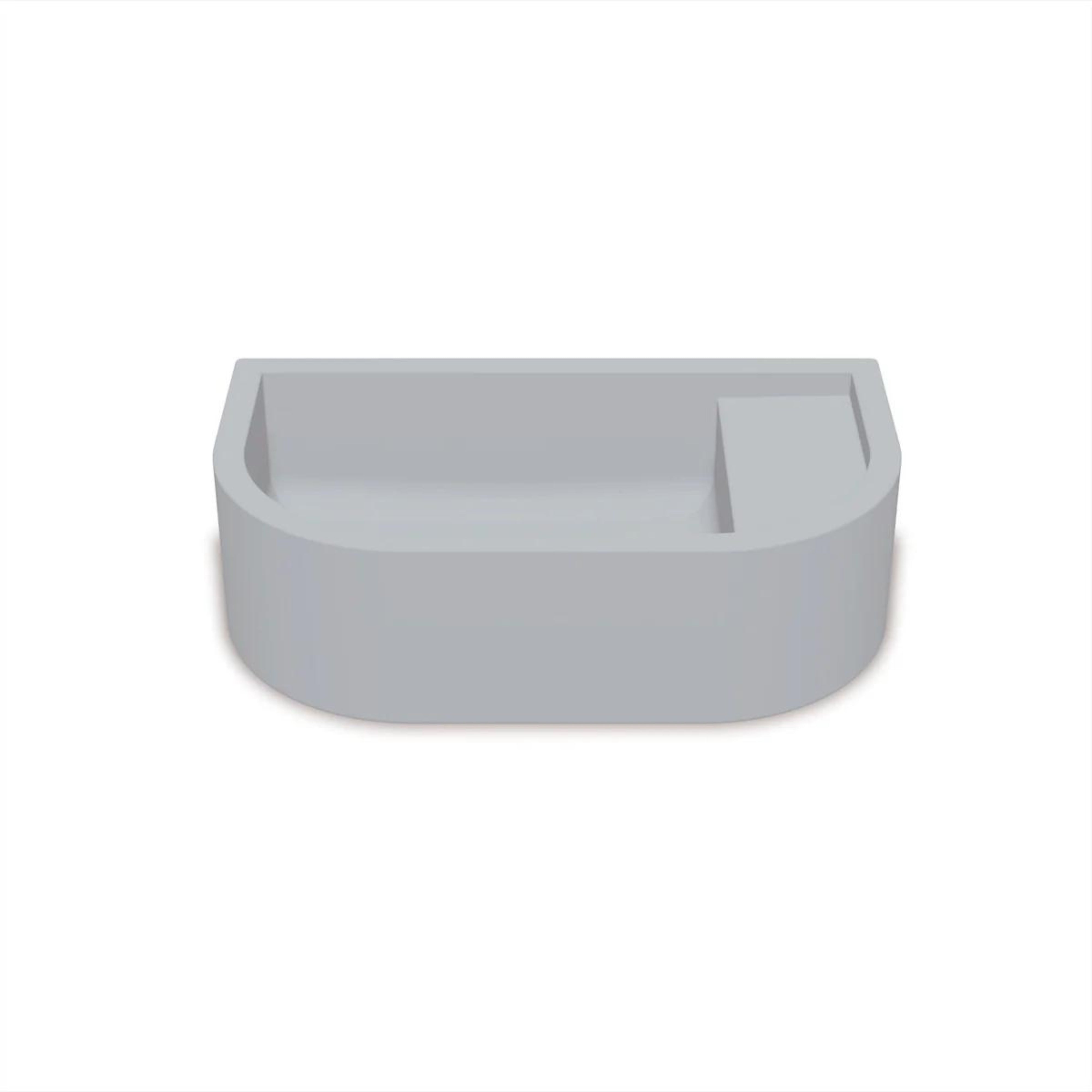 NOOD CO LOOP 01 ABOVE COUNTER / WALL HUNG BASIN POWDER BLUE 440MM