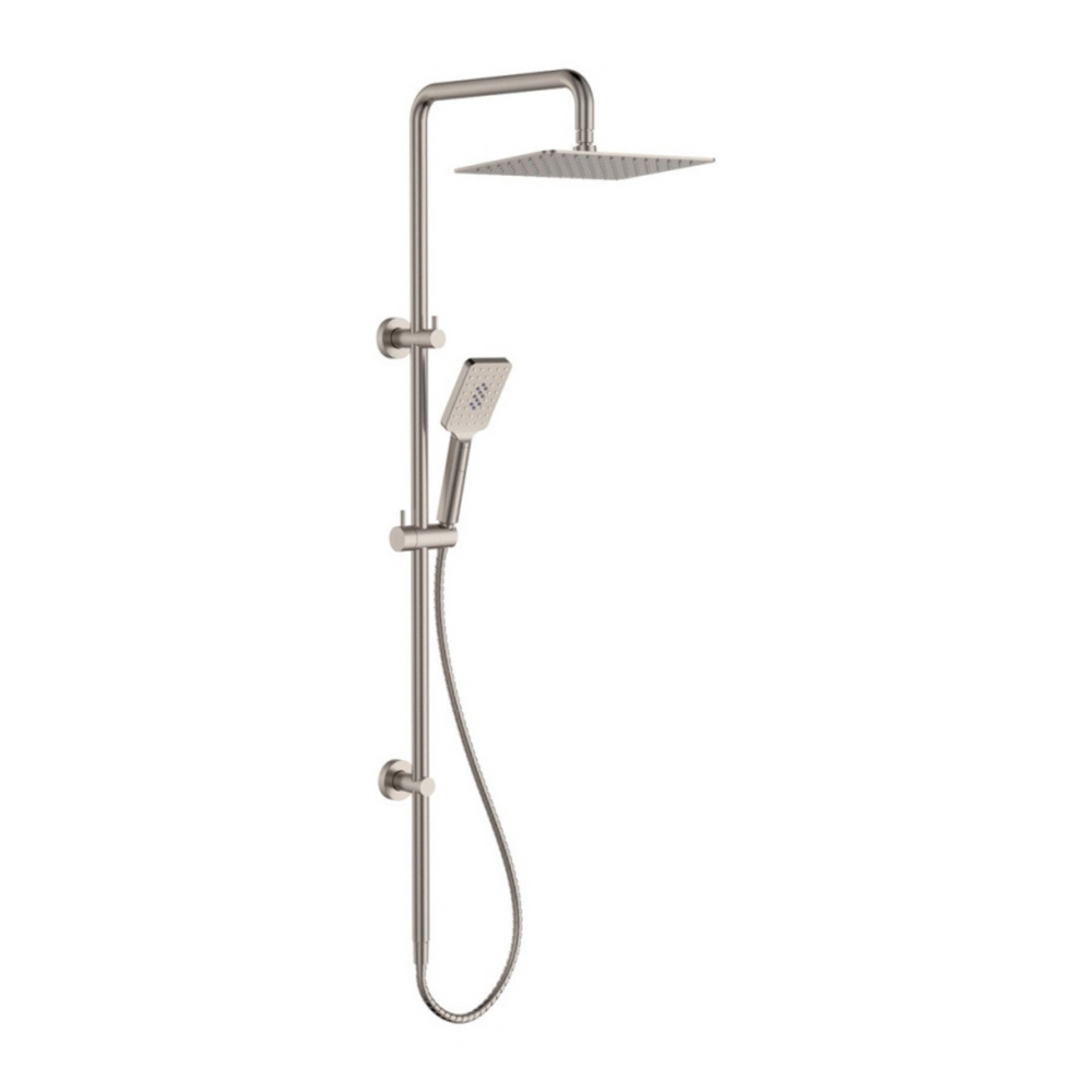 FIENZA TONO TWIN SHOWER BRUSHED NICKEL