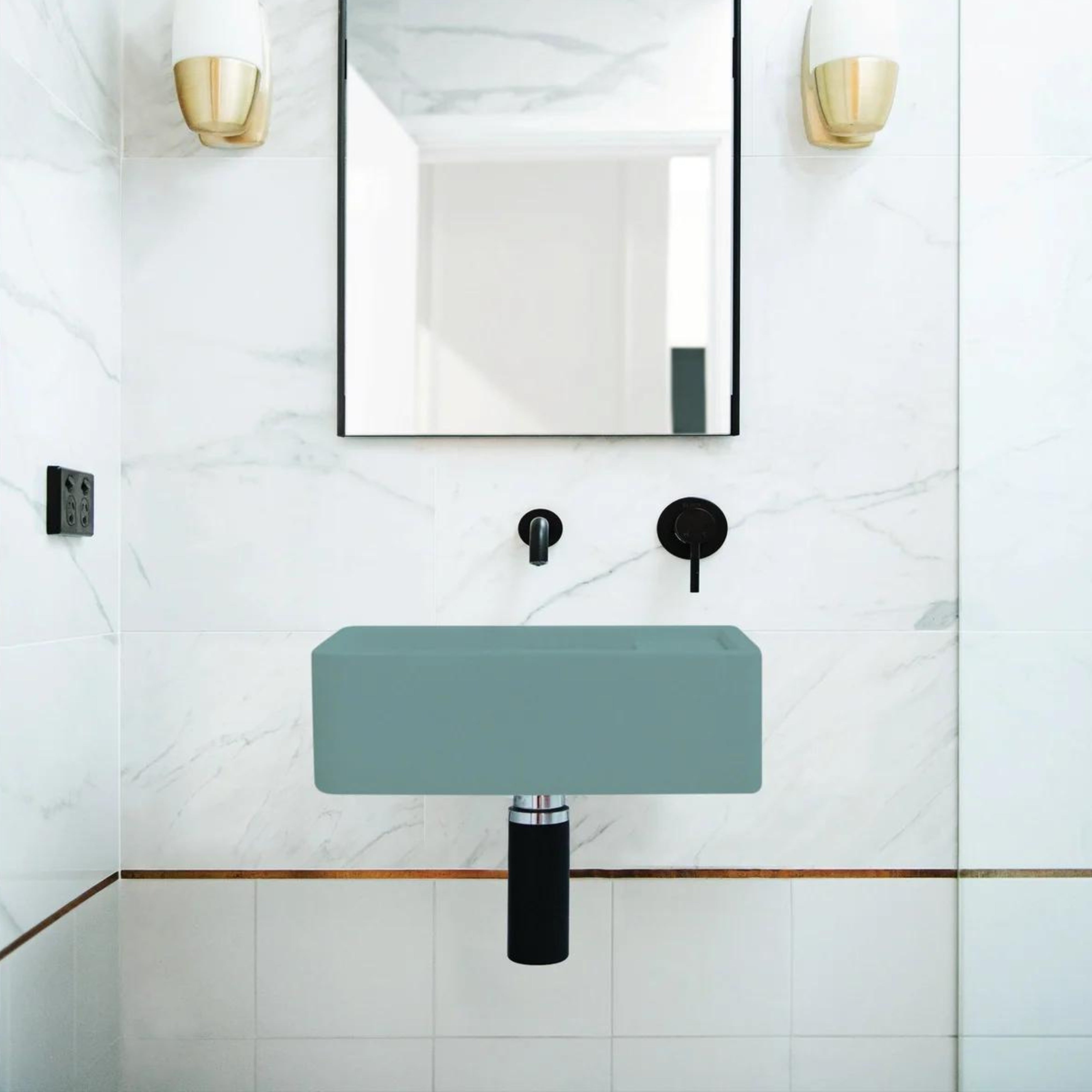 NOOD CO SHELF 01 ABOVE COUNTER / WALL HUNG BASIN ROWBOAT 440MM