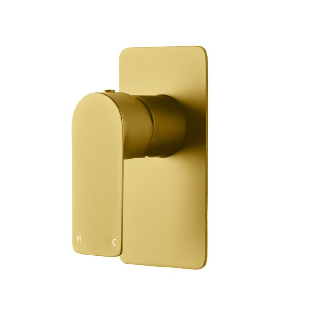AQUAPERLA  VOG WALL MIXER 150MM BRUSHED BRASS