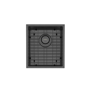 PHOENIX 4000 SERIES SINGLE BOWL SINK 396MM BRUSHED CARBON